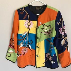 Alex Kim multicolored embroidered jacket
